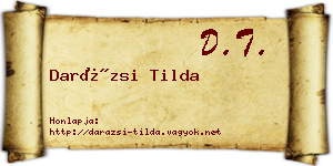 Darázsi Tilda névjegykártya